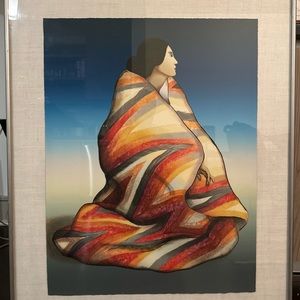 “Lightning Blanket” by the artist R.C. Gorman, signed and numbered 2/200.